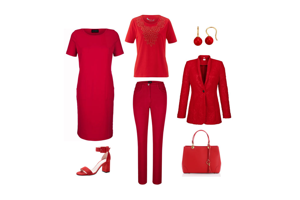 "Lady in Red" mit Mode von Cornelia
