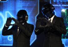 Daft Punk auf der Weltpremiere von "Tron"