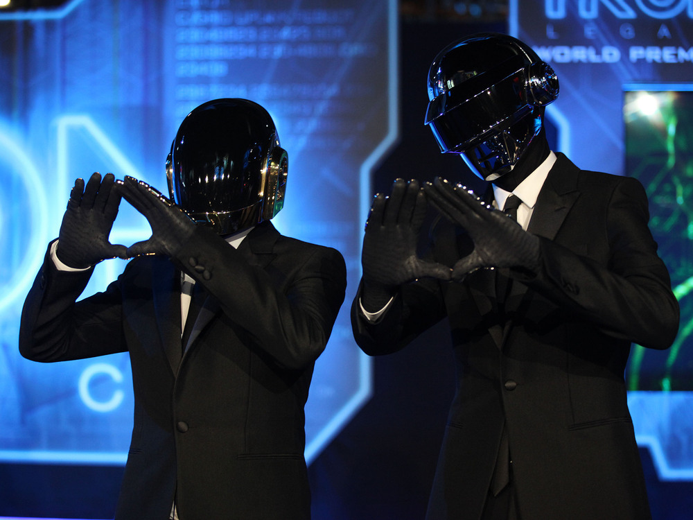 Daft Punk auf der Weltpremiere von "Tron"