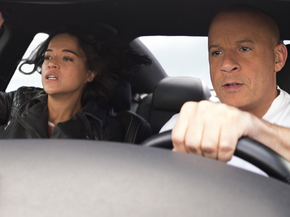 Vin Diesel und Michelle Rodriguez in "Fast & Furious 9".