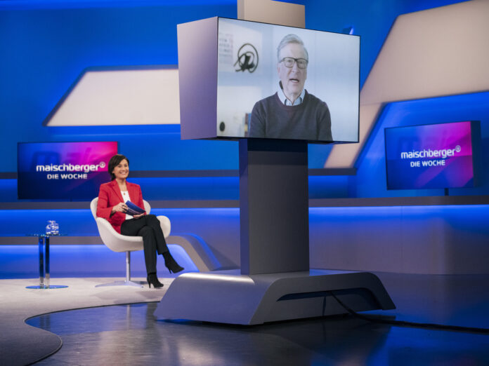 Sandra Maischberger interviewt Bill Gates für 