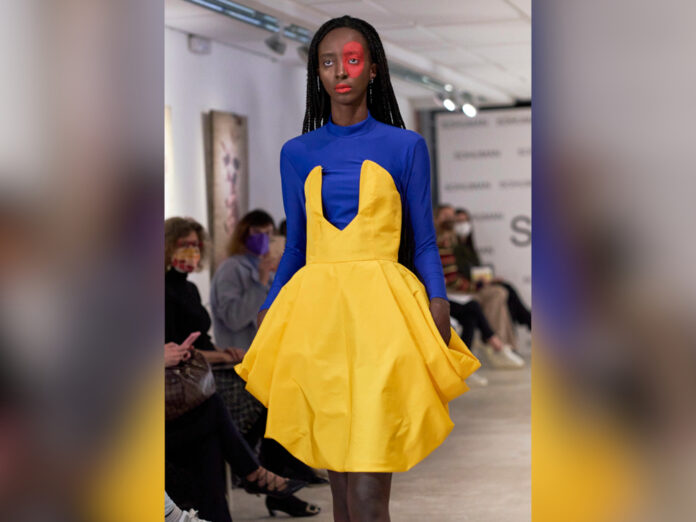 Das Fashionlabel Sohuman präsentierte auf der London Fashion Week seine Werke.