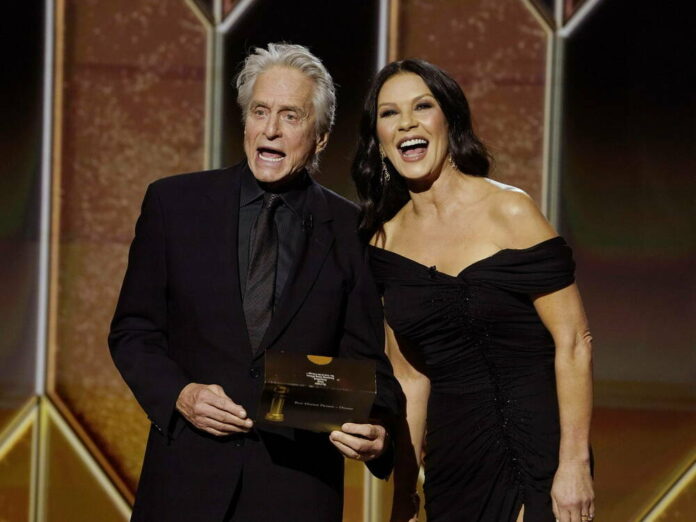 Michael Douglas und Catherine Zeta-Jones hatten bei den Golden Globes 2021 eine gute Zeit.
