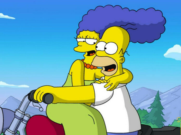 Über 30 Jahre lang sind Marge und Homer Simpson ein Herz und eine Seele.