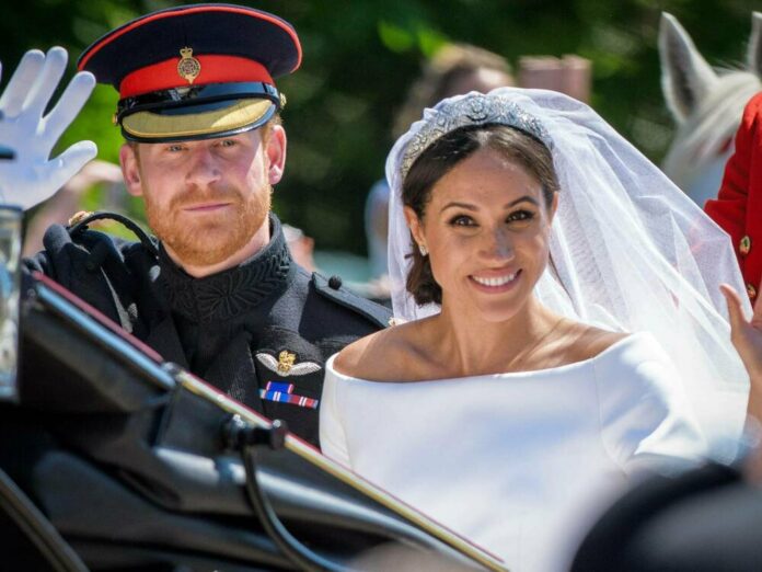 Herzogin Meghan und Prinz Harry bei ihrer großen Hochzeit 2018
