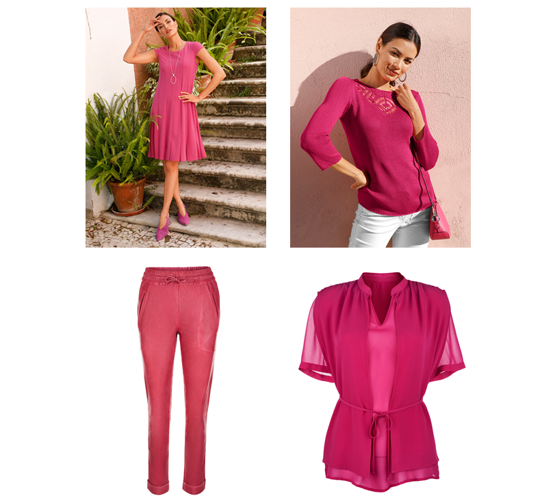 Trendfarbe Pink: Fröhliche Outfits von Veillon