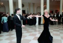 John Travolta und Prinzessin Diana bei ihrem Tanz 1985 im Weißen Haus