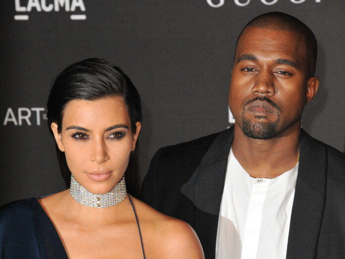 Kim Kardashian und Kanye West wenige Monate nach ihrer Hochzeit im Jahr 2014