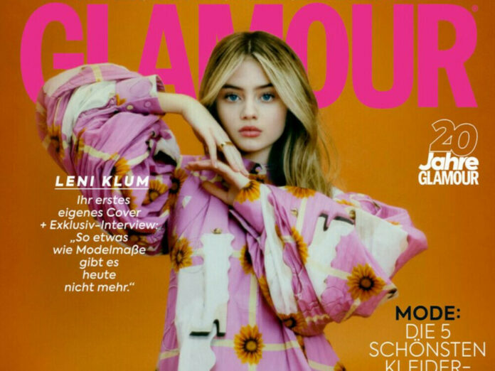 Die Glamour-Ausgabe mit Covermodel Leni Klum.