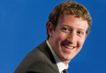 Mark Zuckerberg kann über sich selbst lachen.