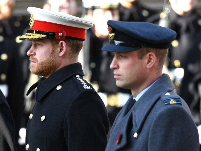 Prinz Harry (li.) und Prinz William werden zur Trauerfeier für Prinz Philip wohl keine Uniformen tragen.