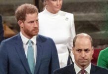 Prinz Harry (li.) und Prinz William bei einem Gottesdienst in London 2020.