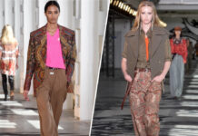 Hose mit Weitblick: Die Designer präsentierten auf der Mailänder Fashion Week Marlenehosen mit aufregenden Stylings