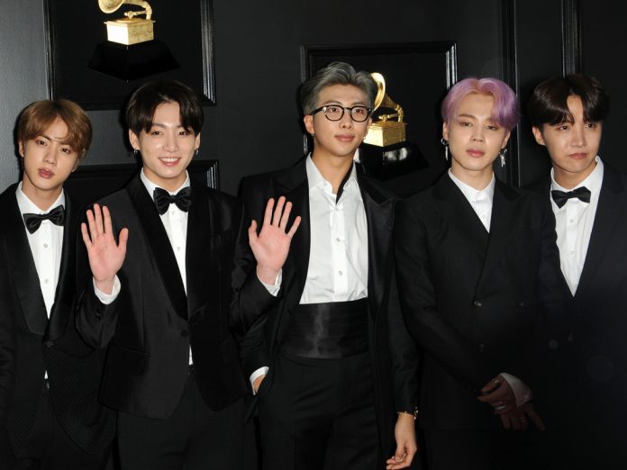 BTS bei den 61. Grammy Awards in Los Angeles