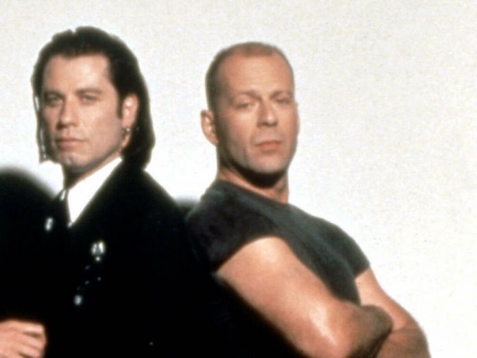 Vor 27 Jahren trafen John Travolta (l.) und Bruce Willis in Quentin Tarantinos 