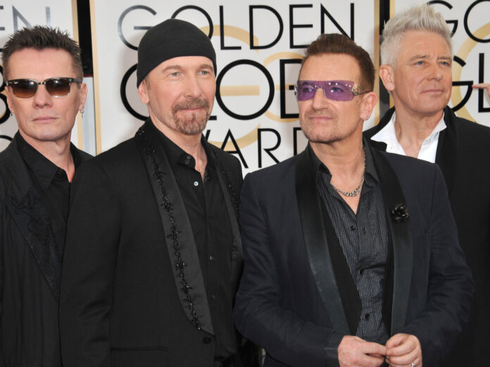 U2 bei den Golden Globe Awards in Los Angeles