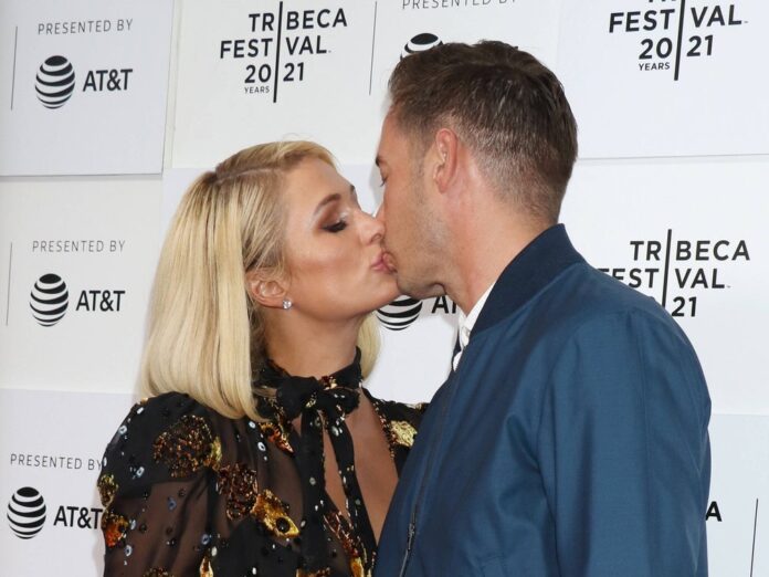 Paris Hilton und ihr Verlobter Carter Reum beim Tribeca Film Festival in New York