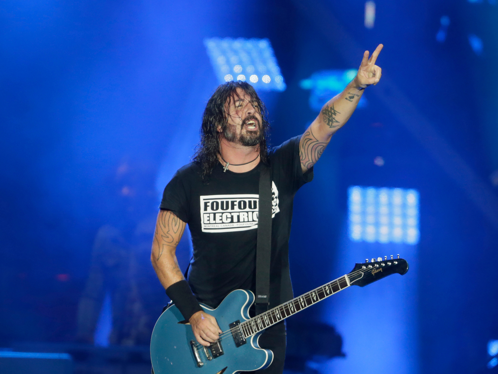 Sänger Dave Grohl mit den Foo Fighters bei einem Konzert in Brasilien 2019.