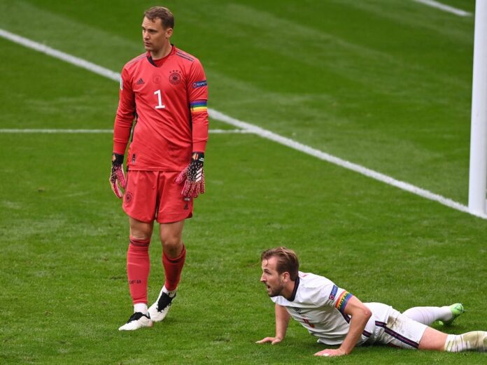Deutschland musste zwei Tore der Engländer einstecken.