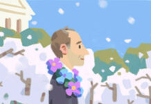 Mit diesem Doodle erinnert Google an den LGBT-Aktivisten Franklin Kameny.
