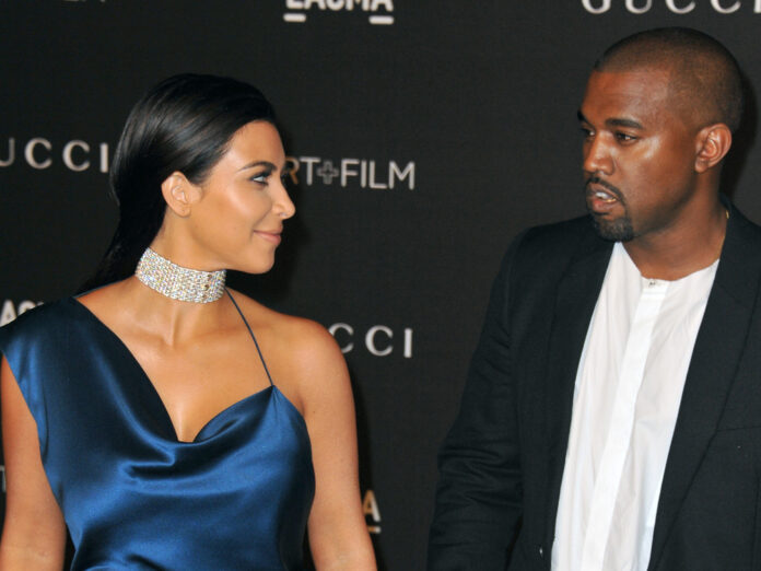 Kim Kardashian und Kanye West 2014 auf dem roten Teppich