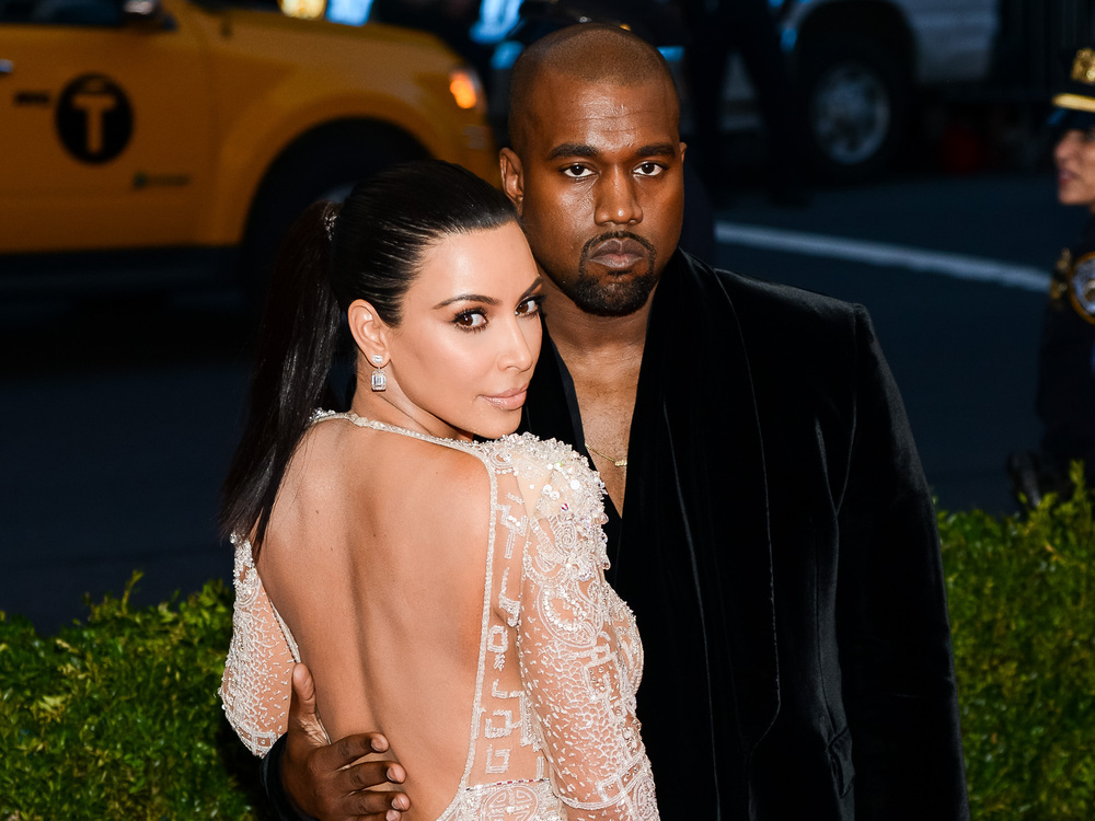 Kim Kardashian und Kanye West im Jahr 2015