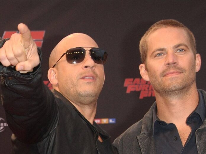 Vin Diesel (l.) und Paul Walker auf der Deutschlandpremiere von 