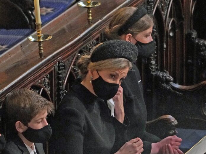 Sophie von Wessex auf der Beerdigung von Prinz Philip