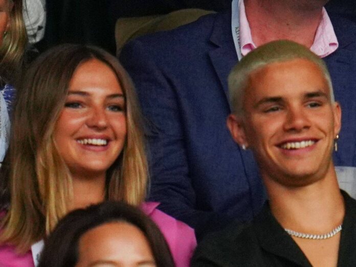 Romeo Beckham und Freundin Mia in Wimbledon
