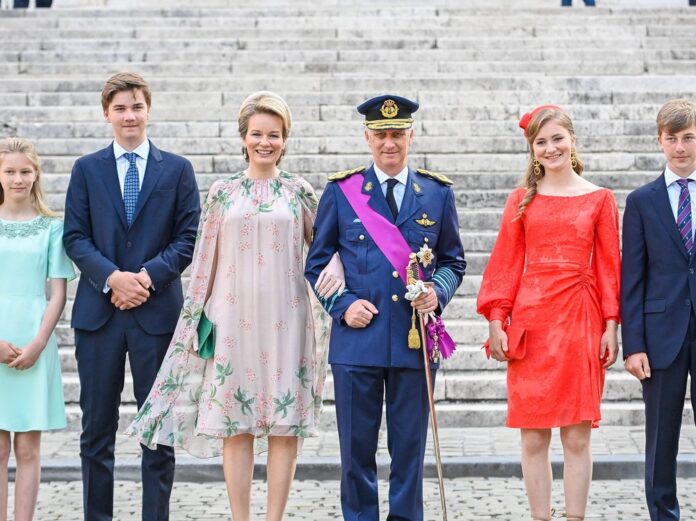 Die belgischen Royals am Nationalfeiertag in Brüssel.