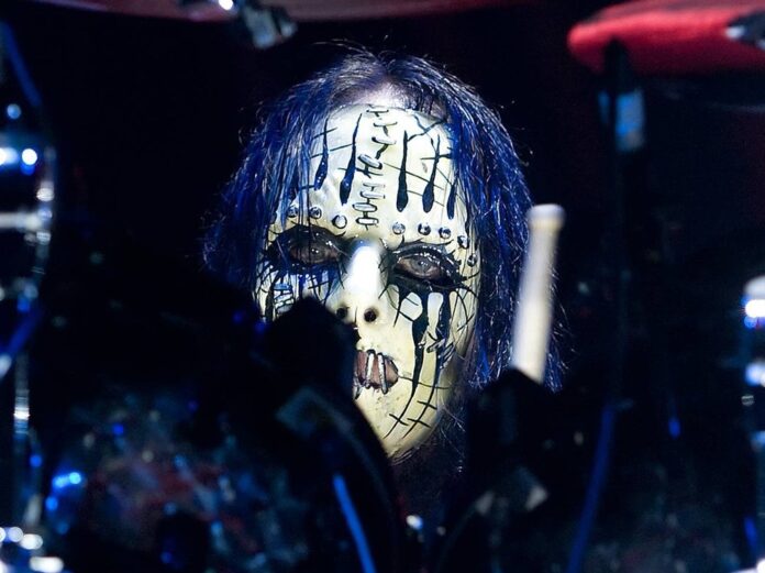 Joey Jordison während eines Auftritts im Jahr 2012
