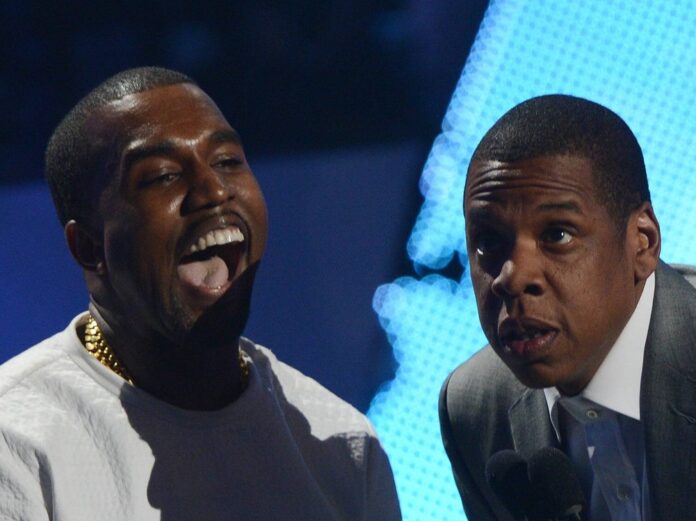 Kanye West (l.) und Jay-Z haben wieder einen gemeinsamen Song gemacht.