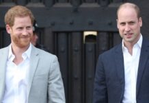 Prinz Harry (li.) und Prinz William wurden bei der Hochzeit von Kitty Spencer nicht gesichtet.
