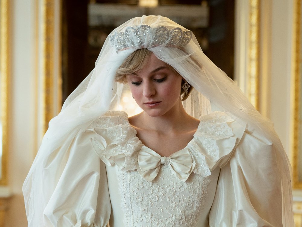 Emma Corrin als Prinzessin Diana in "The Crown".