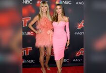 Heidi Klum und Sofia Vergara auf dem roten Teppich der "America's Got Talent"-Liveshows.