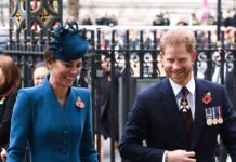 Herzogin Kate und Prinz Harry 2019 bei einem gemeinsamen Auftritt in London.