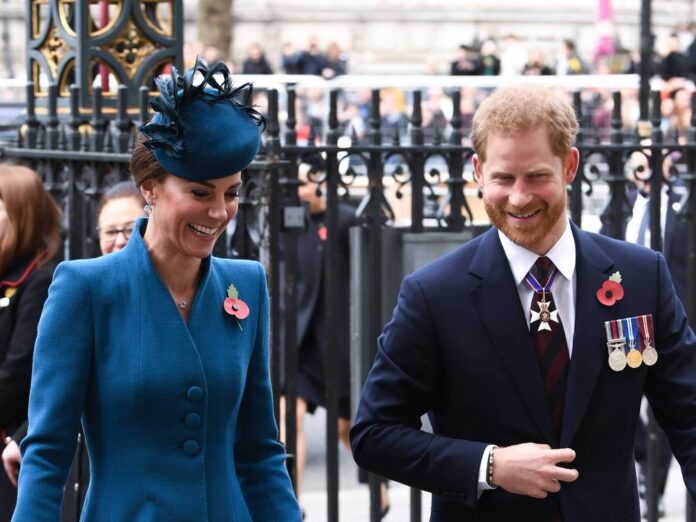 Herzogin Kate und Prinz Harry 2019 bei einem gemeinsamen Auftritt in London.