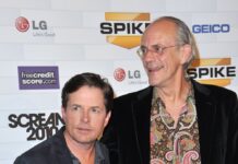 Michael J. Fox (l.) und Christopher Lloyd spielten Marty McFly und "Doc" Brown in den "Zurück in die Zukunft"-Filmen.