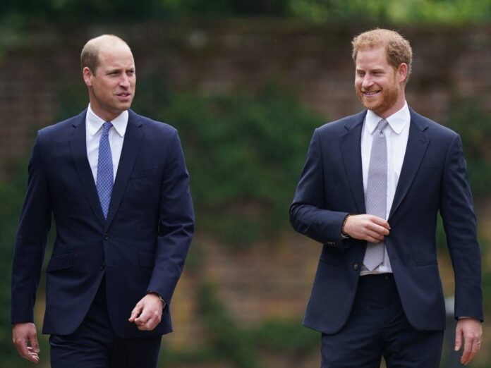 Prinz William und Prinz Harry im Juli bei einem gemeinsamen Auftritt in London.