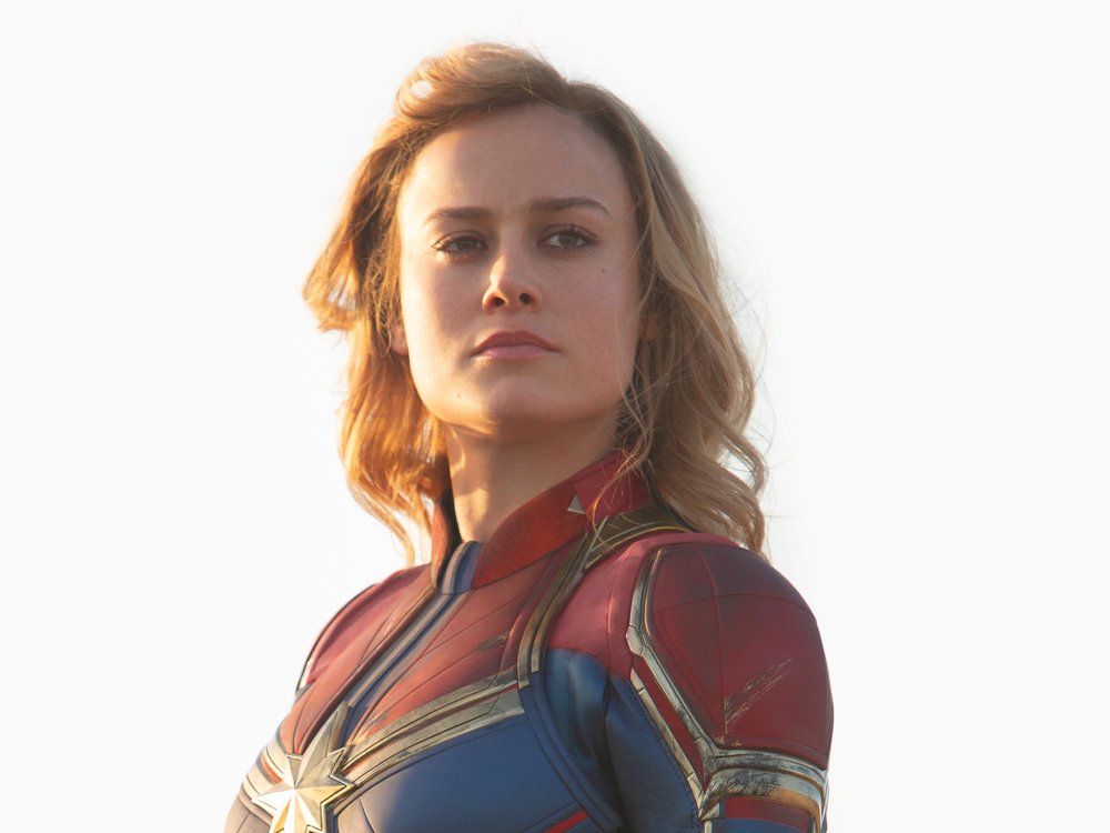 Oscarpreisträgerin Brie Larson als Captain Marvel.
