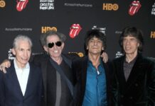 The Rolling Stones bei einem Auftritt in New York.