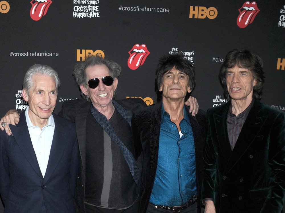 The Rolling Stones bei einem Auftritt in New York.