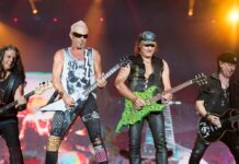 Die Scorpions bei einem Auftritt in Rio 2019.