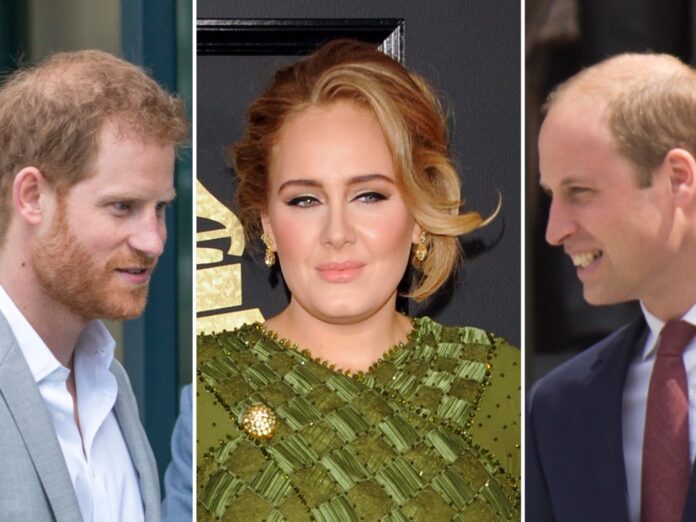 Entscheidet sich Adele für Prinz Harry (l.) oder Prinz William?