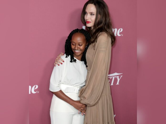 Angelina Jolie und ihre Tochter Zahara in Beverly Hills.