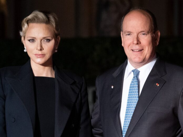 Fürstin Charlène mit ihrem Ehemann Fürst Albert II. von Monaco.
