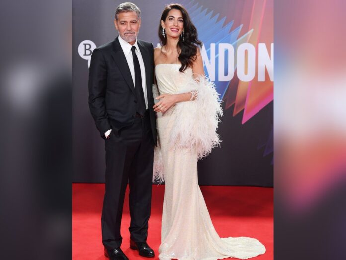George Clooney und seine Frau Amal am Sonntag beim Londoner Filmfestival.