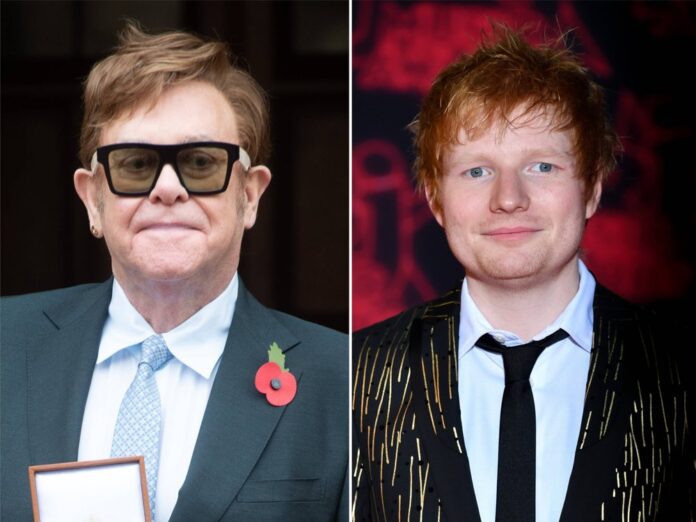 Elton John (l.) und Ed Sheeran machen gemeinsame Sache.