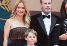 Kelly Preston und John Travolta mit ihrem Sohn Benjamin bei den Filmfestspielen von Cannes im Jahr 2018.