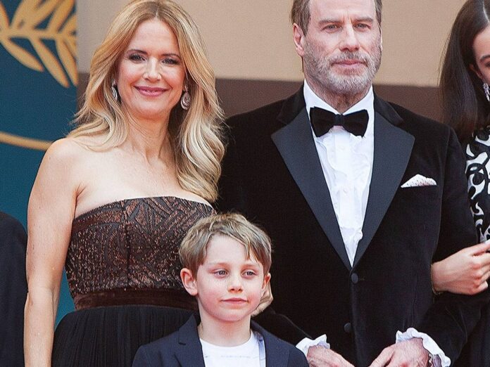 Kelly Preston und John Travolta mit ihrem Sohn Benjamin bei den Filmfestspielen von Cannes im Jahr 2018.